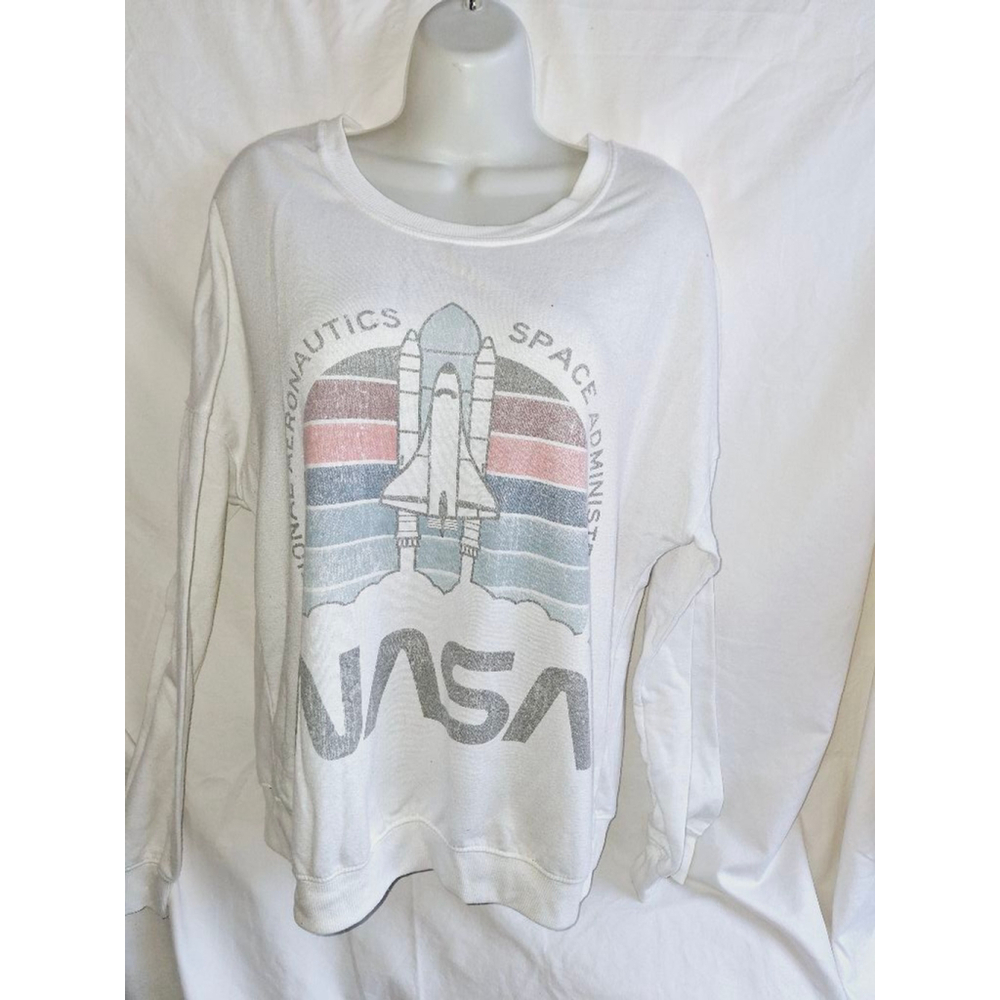 Women's Zoe + Liv Sweatshirt XL White NASA